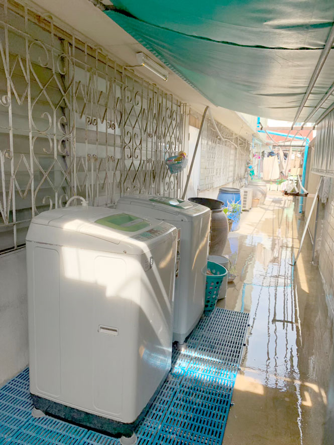 หอพักหญิงสุขสันต์, ลานซักผ้า, หอพักใกล้สวนสุนันทา